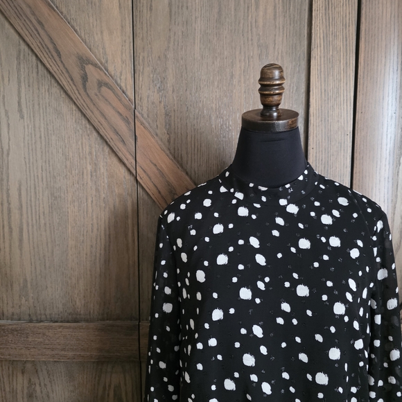 Ted Baker Polka Dot Black Dress - Picture 2 of 5